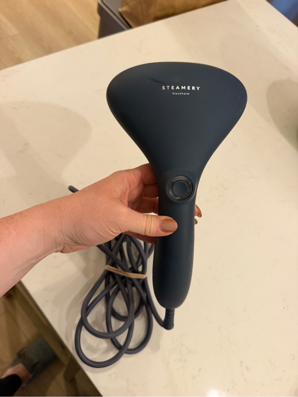 Jillian Harris Steamery Stockholm Handheld Garment Steamer - Slate Blue